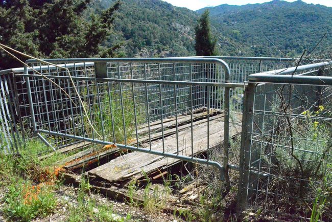 Uno scorcio del belvedere di viale Ciusa