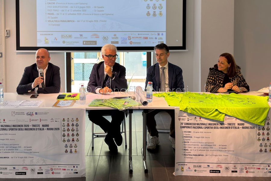 Nuoro: oltre 2mila ingegneri attesi in città  per i Campionati Nazionali e il 70° Congresso