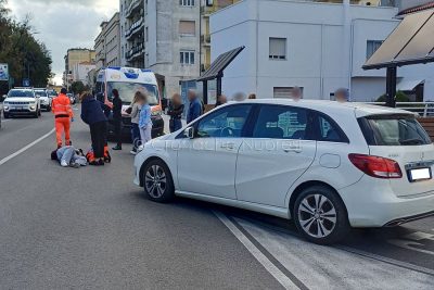Il pedone investita in piazza Italia