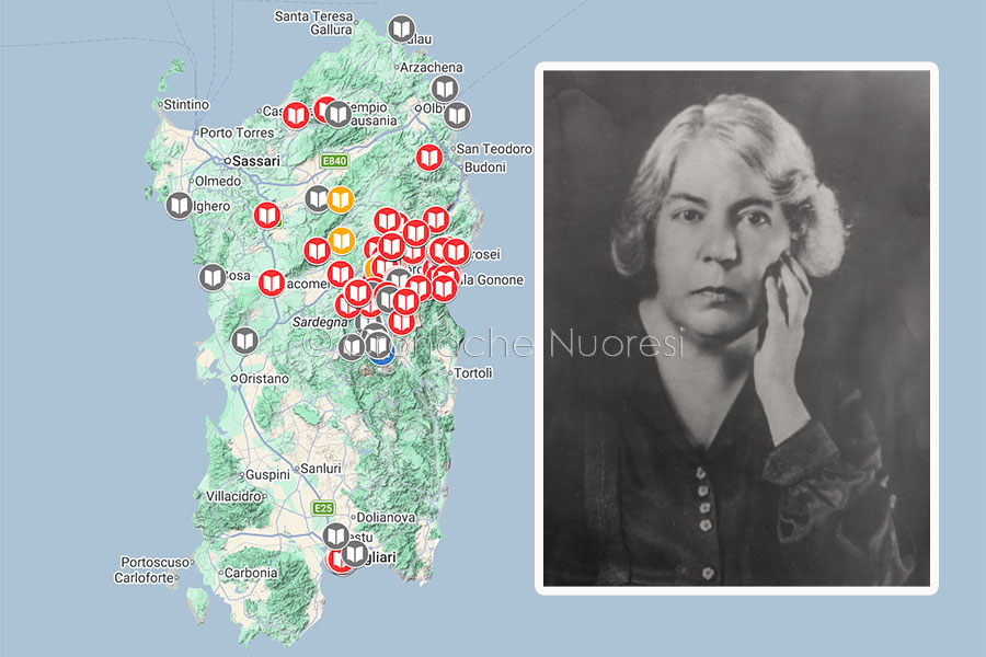 Una mappa letteraria per celebrare il Nobel di Grazia Deledda