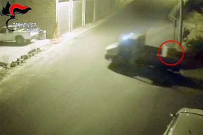 Un frame delle immagini dei video sorveglianza