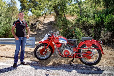 Una Moto Guzzi Falcone 500 (foto S.Novellu)