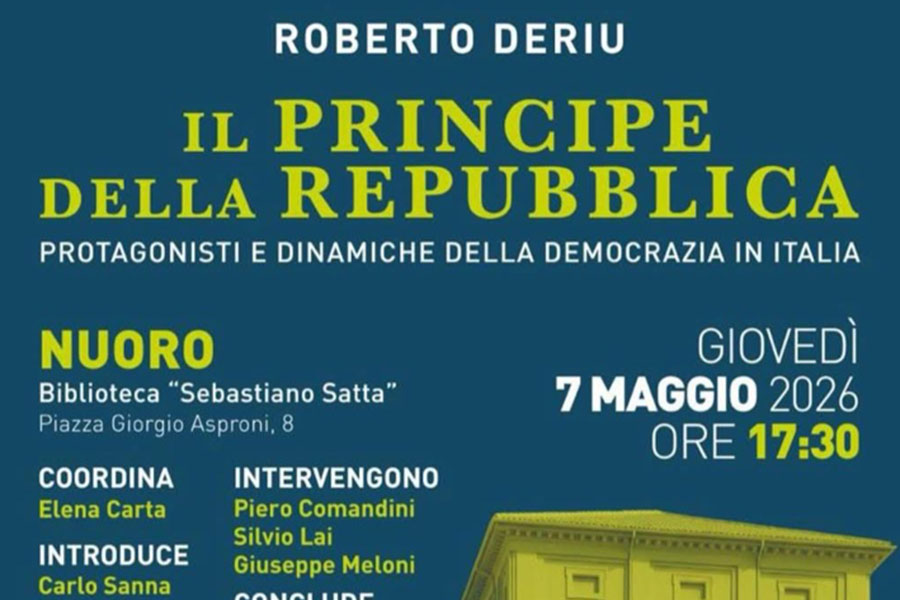 “Il Principe della Repubblica”: Roberto Deriu svela a Nuoro i segreti e le sfide della democrazia