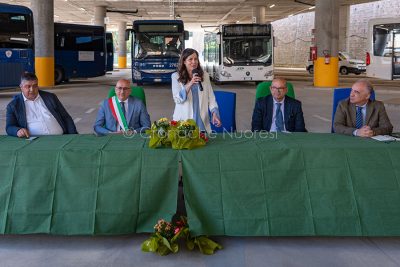 Alessandra Todde all'inaugurazione del Centro intermodale (foto S.Novellu)