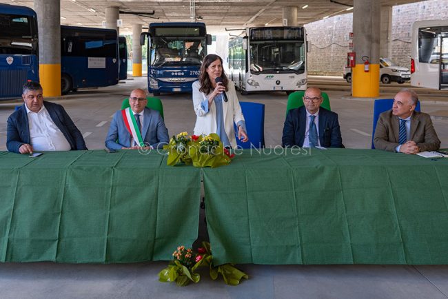 Alessandra Todde all'inaugurazione del Centro intermodale (foto S.Novellu)