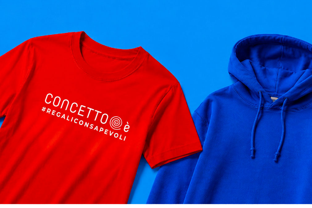 “Concetto è” porta oltre mille capi personalizzabili online e alza l’asticella della selezione: filiera certificata, cotone in conversione e materiali tecnici riciclati
