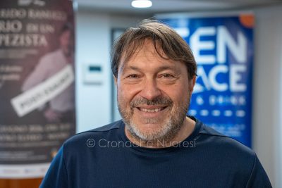 Sigfrido Ranucci dopo l'intervista (foto S.Novellu)