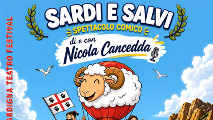 Sardi e salvi: la comicità di Nicola Cancedda sul palco di Orani per il Sardigna Teatro Festival