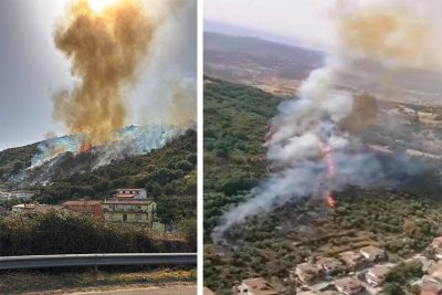 Incendio a Orani