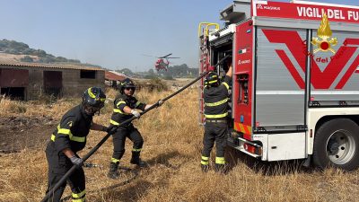 Incendio nelle campagne di Noragugume