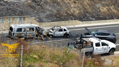 La scena dell'incidente mortale a Castiadas