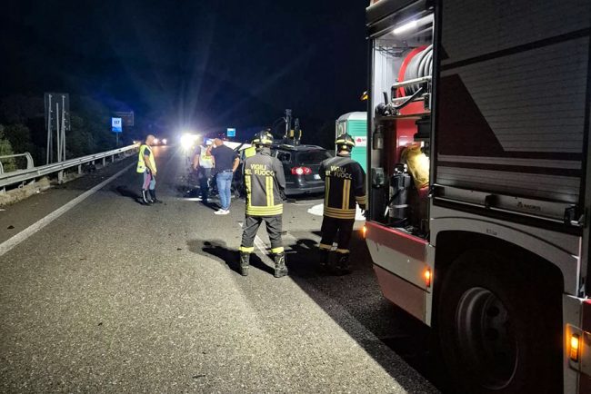La scena dell'incidente mortale a Budoni