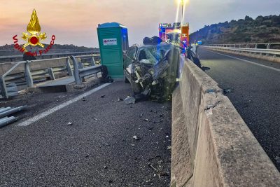 La scena dell'incidente mortale a Budoni