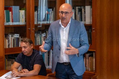 L'intervento del sindaco Emiliano Fenu all'ISRE (foto S.Novellu)