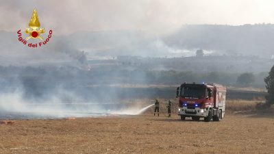 L'intervento dei vigili del fuoco
