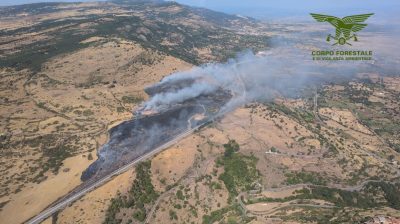 Macomer. Incendio a Santa Barbara