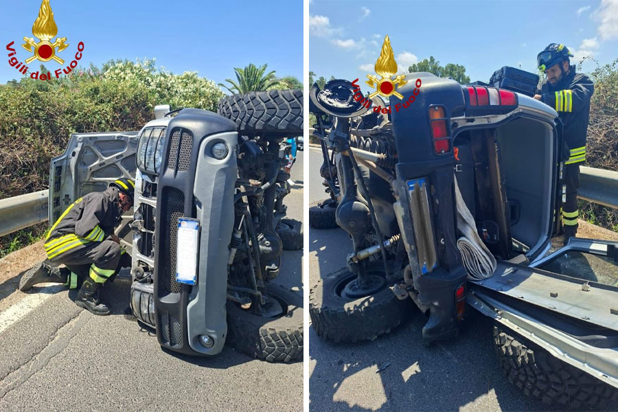 Incidente sulla SS 125 a Siniscola: si ribalta un’auto, ferito un bambino