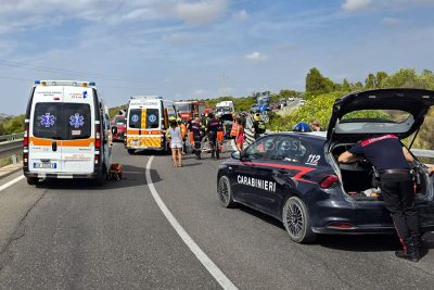 I soccorsi sulla scena dell'incidente