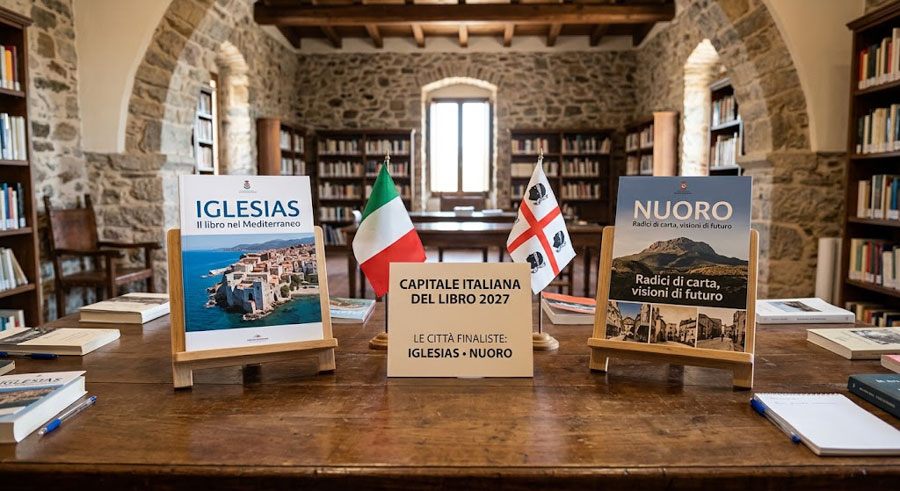 Nuoro e Iglesias finaliste a Capitale italiana del libro 2027: sfida tutta sarda