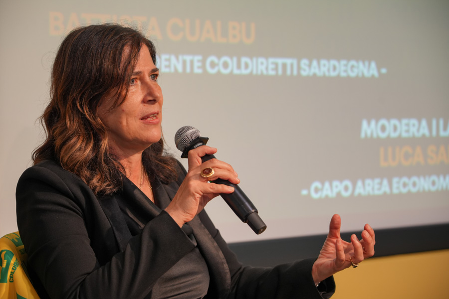 Alessandra Todde al forum Coldiretti Villasimius