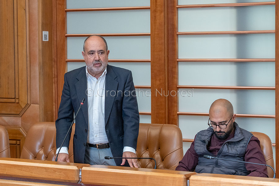 Consiglio provinciale, l'intervento di Giorgio Fresu (foto S.Novellu)