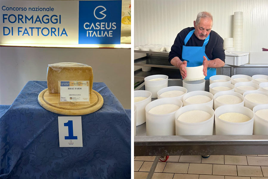 Formaggi sardi sul gradino più alto d’Italia: trionfa la Brau Farm di Orotelli