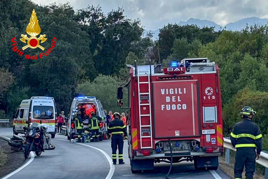 La scena dell'incidente
