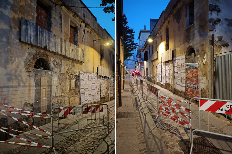 Nuoro. Sfiorata la tragedia: crolla un cornicione a due passi da casa di Grazia Deledda
