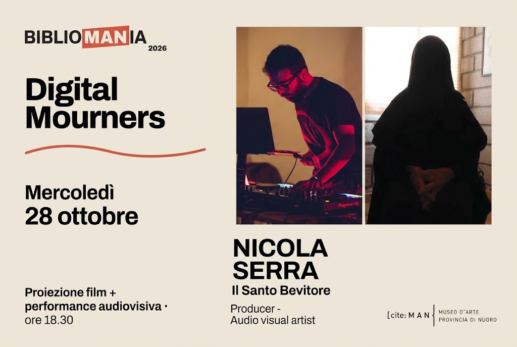 Nuoro. “Digital Mourners” di Nicola Serra chiude BiblioMANia con i rituali funebri sardi