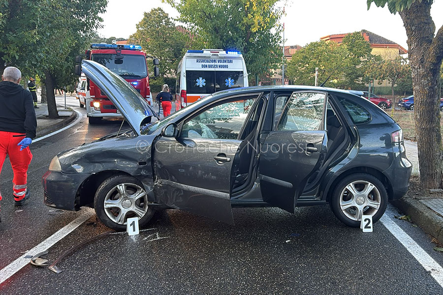 Uno dei mezzi coinvolti nell'incidente