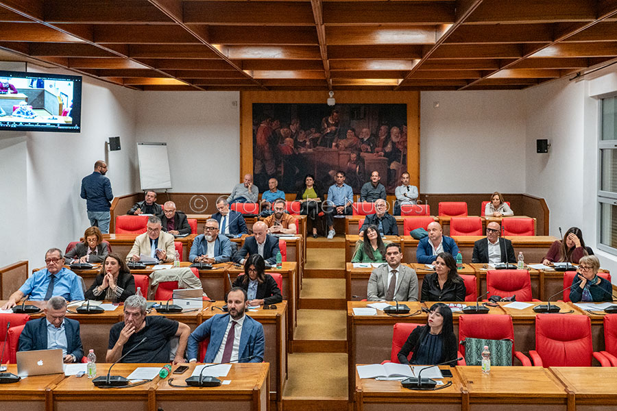 Vertenza Poste Italiane in Comune (foto S.Novellu)