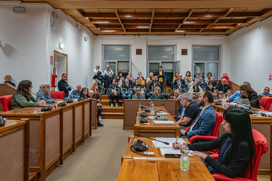 Vertenza Poste Italiane in Comune (foto S.Novellu)