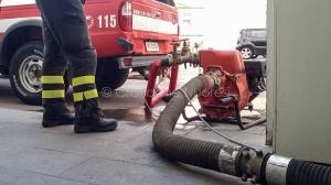 Allagamento alla chiesa del Sacro Cuore