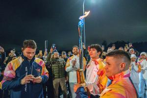 Arrivo del fuoco olimpico a Nuoro (foto S.Novellu)
