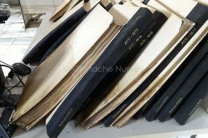 Bitti, i registri degli archivi comunali danneggiati dal fango
