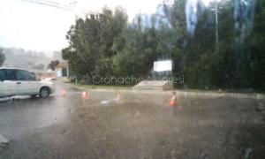 Bomba d'acqua su Nuoro (© Cronache Nuoresi)