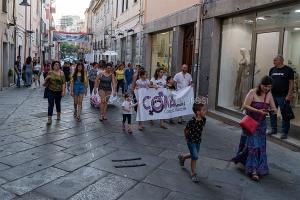 Nuoro, Marcia della maturità maschile e femminile (foto S.Novellu)