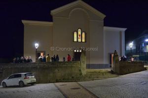 Fonni, fiaccolata per le quattro giovani vittime dell'incidente (foto Nieddu) 02