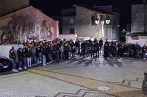 Fonni, fiaccolata per le quattro giovani vittime dell'incidente (foto Nieddu) 05
