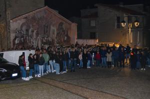 Fonni, fiaccolata per le quattro giovani vittime dell'incidente (foto Nieddu) 07