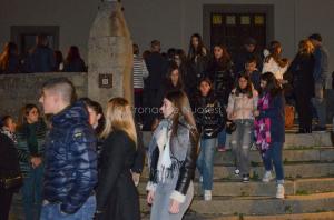 Fonni, fiaccolata per le quattro giovani vittime dell'incidente (foto Nieddu) 08