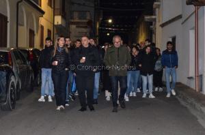 Fonni, fiaccolata per le quattro giovani vittime dell'incidente (foto Nieddu) 11