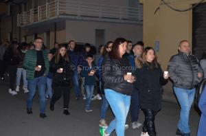 Fonni, fiaccolata per le quattro giovani vittime dell'incidente (foto Nieddu) 17