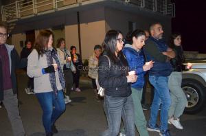 Fonni, fiaccolata per le quattro giovani vittime dell'incidente (foto Nieddu) 20