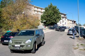 Fonni, rapina alle poste con sparatoria (foto S.Novellu)