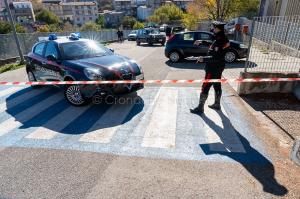 Fonni, rapina alle poste con sparatoria (foto S.Novellu)