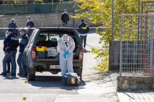 Fonni, rapina alle poste con sparatoria (foto S.Novellu)