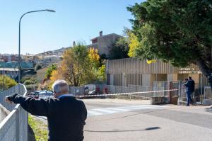 Fonni, rapina alle poste con sparatoria (foto S.Novellu)