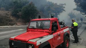 Incendio a Monte Gurtei (foto Cronache Nuoresi)