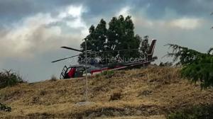 Incendio a Monte Gurtei (foto Cronache Nuoresi)
